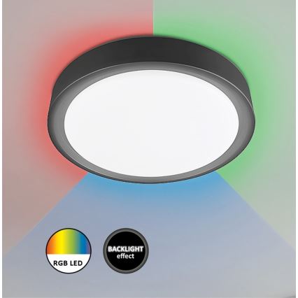 Rabalux - LED RGB dæmpbar loftlampe med sensor LED/28W/230V 2700-5000K Ø 36 cm + fjernbetjening