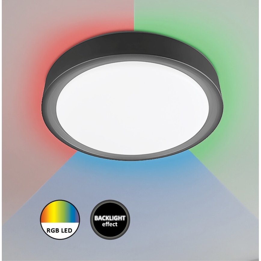 Rabalux - LED RGB dæmpbar loftlampe med sensor LED/28W/230V 2700-5000K Ø 36 cm + fjernbetjening