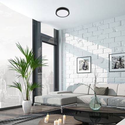 Rabalux - LED RGB dæmpbar loftlampe med sensor LED/28W/230V 2700-5000K Ø 36 cm + fjernbetjening