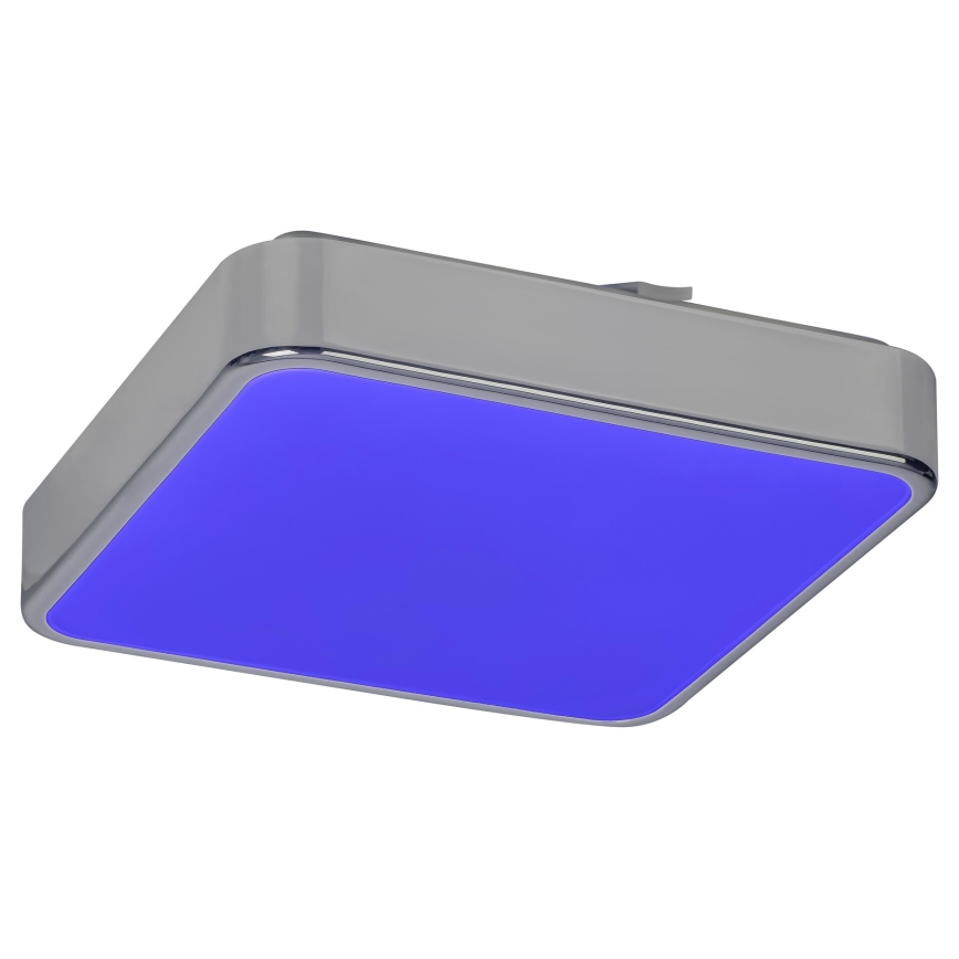 Rabalux - LED RGB dæmpbar loftlampe til badeværelse, LED/22W/230V, 3000-6000K, IP44, med fjernbetjening, 29x29 cm