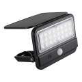 Rabalux - LED solcelle væglampe med sensor LED/7W/3,7V IP54 sort 3000 mAh