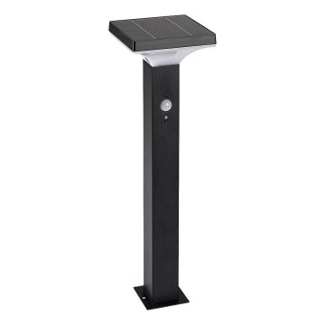 Rabalux - LED solcellelampe med sensor LED/4W/3,7V IP44 sort 2200 mAh