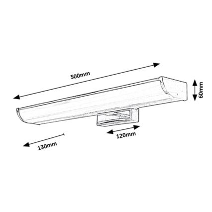 Rabalux - LED spejllampe til badeværelse LED/7,5W/230V IP44