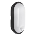 Rabalux - LED udendørs loftlampe med sensor LED/15W/230V IP65 sort