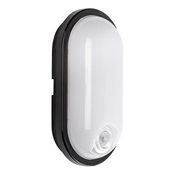 Rabalux - LED udendørs loftlampe med sensor LED/15W/230V IP65 sort