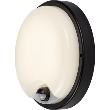 Rabalux - LED udendørs væglampe med sensor LED/18W/230V IP65 sort