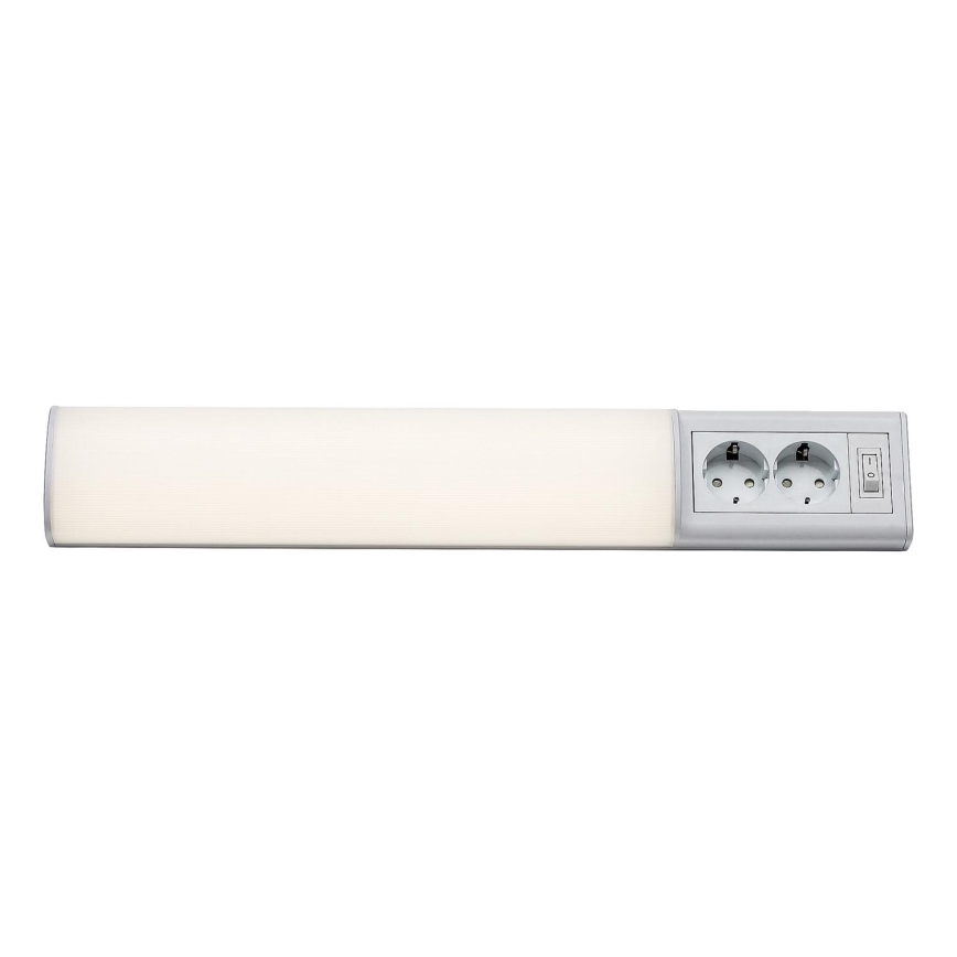 Rabalux - LED underskabslampe med 2 stikkontakter LED/10W/230V 4000K 50 cm hvid