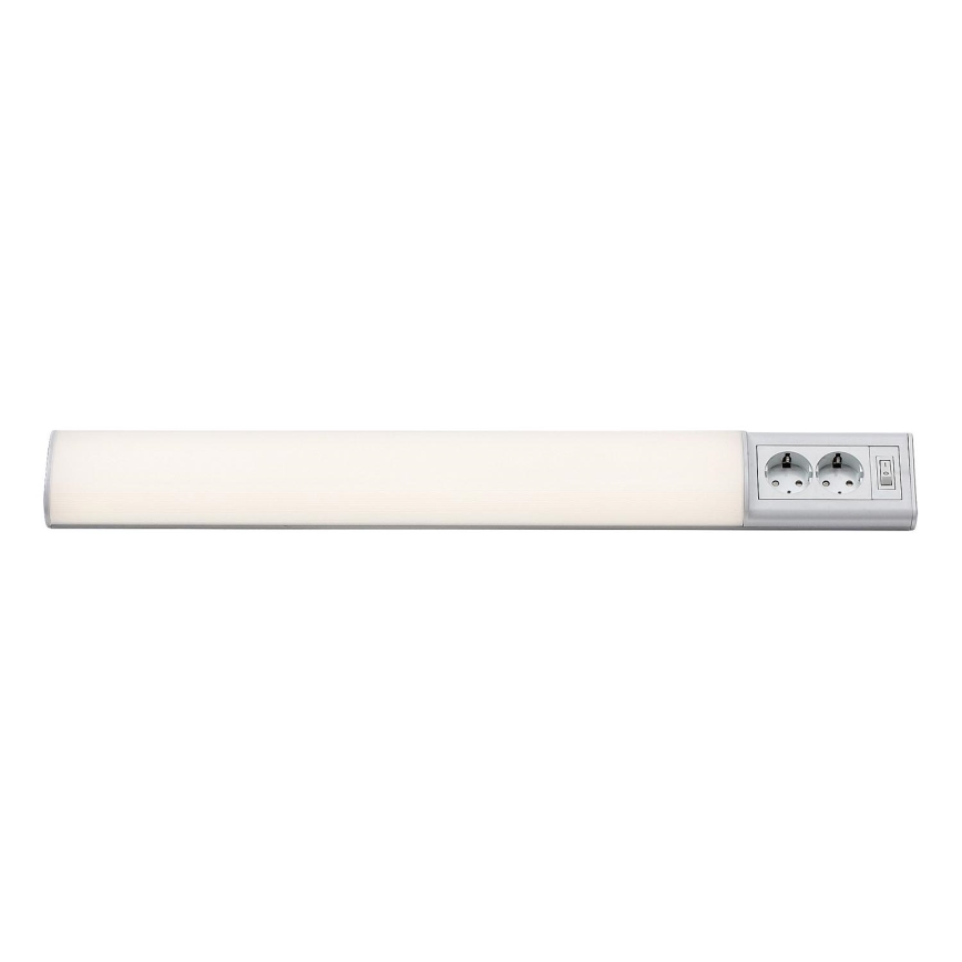 Rabalux - LED underskabslampe med 2 stikkontakter LED/15W/230V 4000K 70 cm hvid
