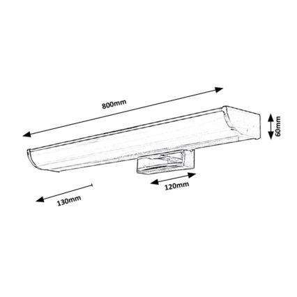 Rabalux - LED væglampe til badeværelse LED/13,5W/230V IP44