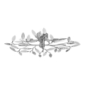 Rabalux - Loftlampe 4xE14/40W/230V 46,5x69,5 cm