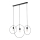 Rabalux - Loftlampe med ledning 3xE27/40W/230V