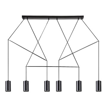 Rabalux - Loftlampe med wire 6xGU10/50W/230V