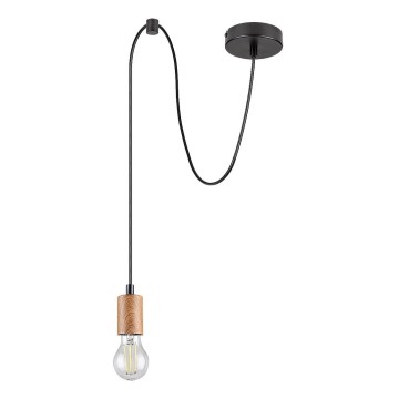 Rabalux - Loftlampe på kabel 1xE27/60W/230V bøg