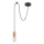 Rabalux - Loftlampe på kabel 1xE27/60W/230V bøg