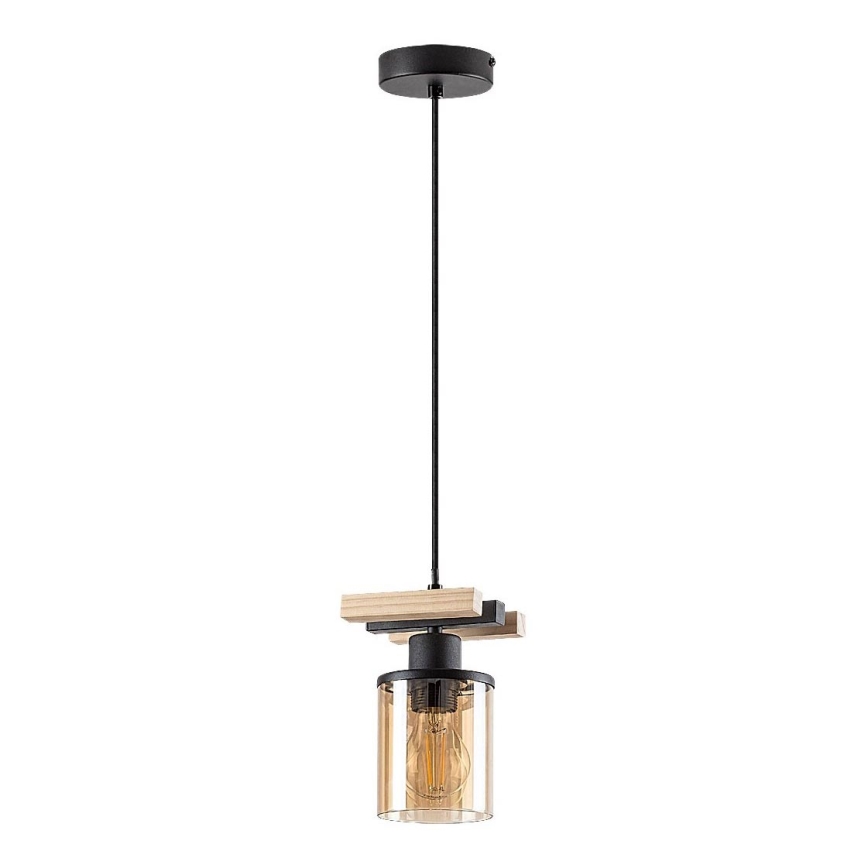 Rabalux - Loftlampe på stang 1xE27/25W/230V fyrretræ