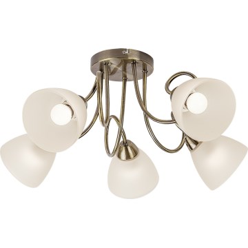 Rabalux - Loftmonteret lysekrone 5xE27/60W/230V