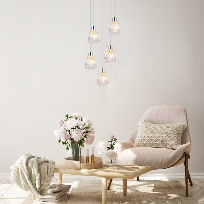 Rabalux - Lysekrone 5xE14/40W/230V