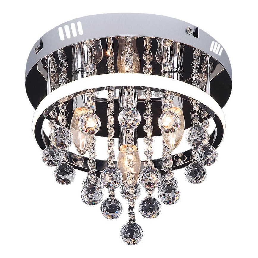 Rabalux - Lysekrone i krystal LED/20W/230V + 3xE14/40W