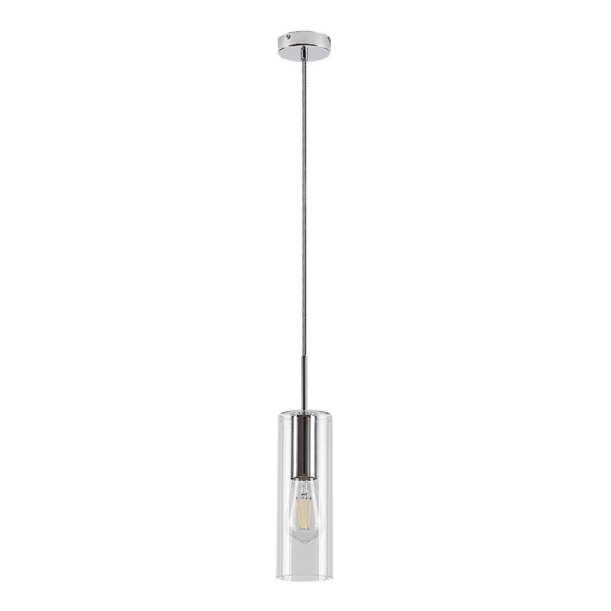 Rabalux - Pendel 1xE27/40W/230V transparent/skinnende krom