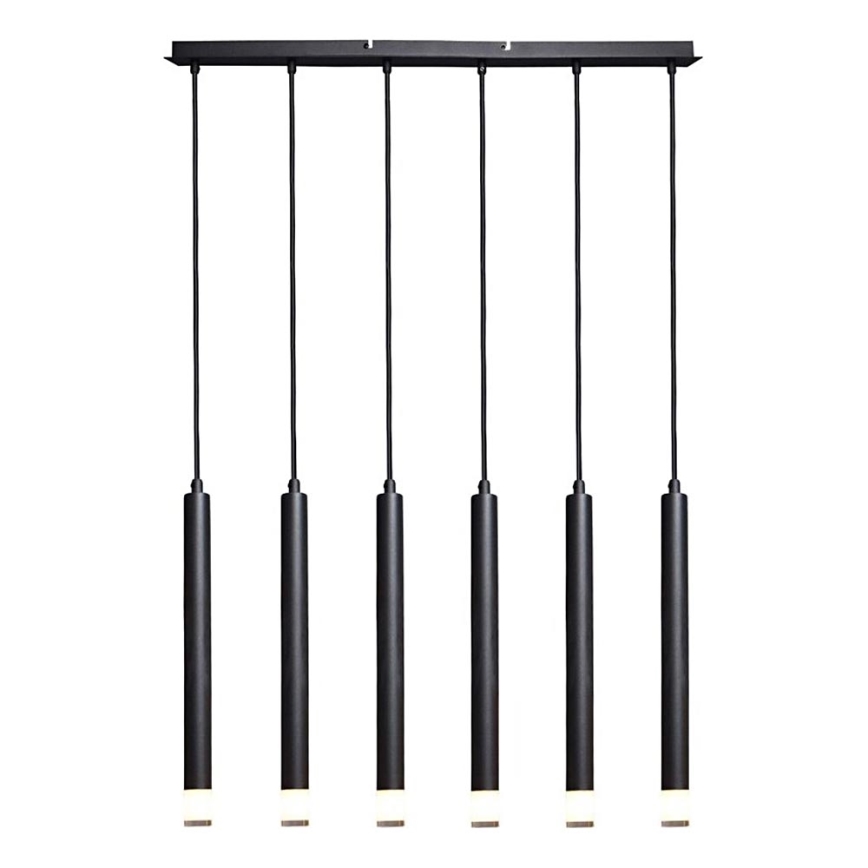 Rabalux - Pendel 6xG9/5W/230V sort
