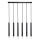 Rabalux - Pendel 6xG9/5W/230V sort