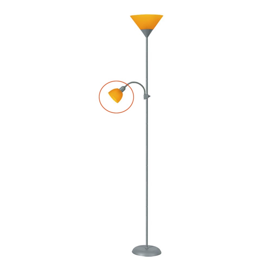 Rabalux - Reserveglas til gulvlampe ACTION E14 (lille)smallorange