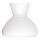 Rabalux - Reserveglas til pendel, bordlampe og væglampe E27 diameter 15 cm hvid