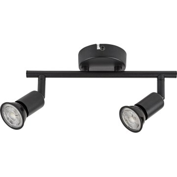 Rabalux - Spotlampe 2xGU10/25W/230V sort