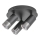 Rabalux - Spotlampe ZIRCON 3xGU10/5W/230V