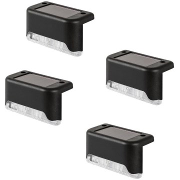 Rabalux - SÆT 4x solcelledrevne væglamper med skumringssensor LED/0,06W/1,2V 300 mAh IP44