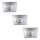 Rabalux - Sæt med 3x LED-indbygningsspots til badeværelset LED/4W/230V IP44