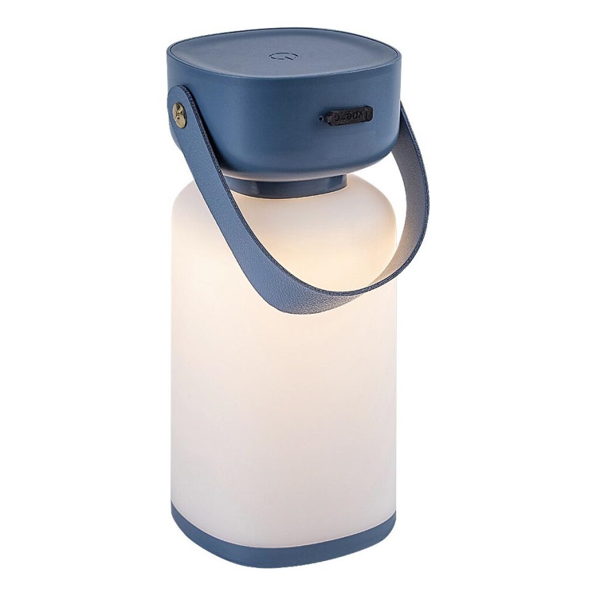 Rabalux - Udendørs LED bordlampe m. touch-funktion dæmpbar og genopladelig LED/3W/5V IP44 blå