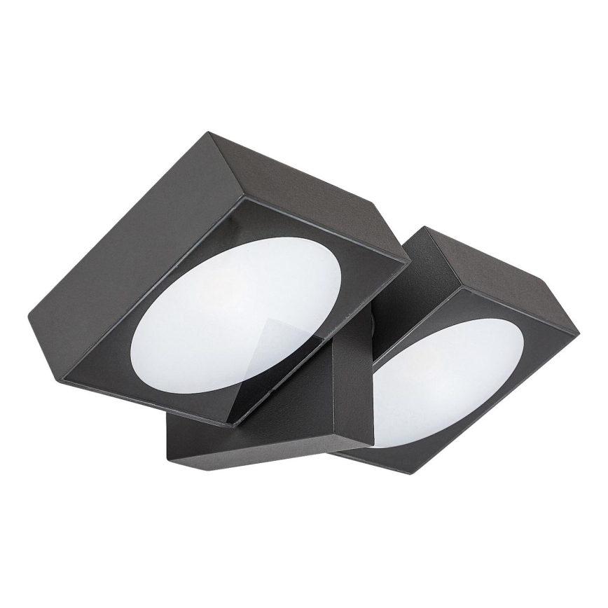 Rabalux - Udendørs LED væglampe 2xLED/7W/230V IP54 antracit