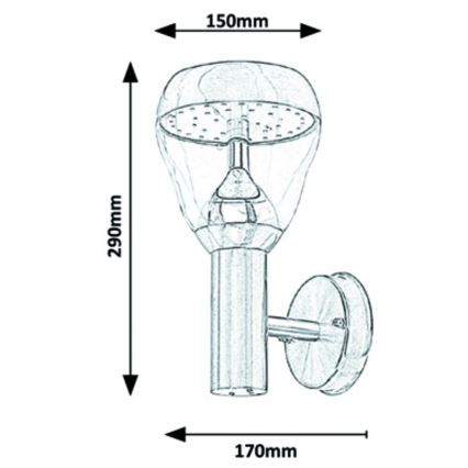 Rabalux - Udendørs LED væglampe LED/8W/230V IP44