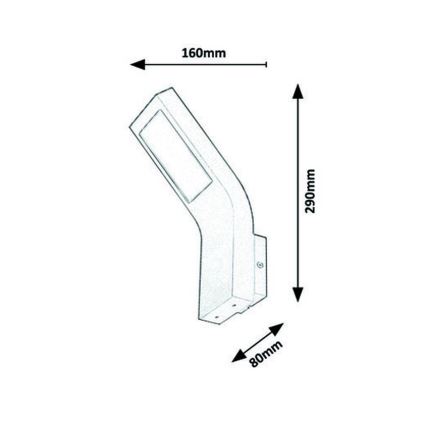 Rabalux - Udendørs LED væglampe LED/9W/230V IP44