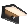Rabalux - Udendørs LED væglampe med sensor LED/9W/230V 2700/4000/6500K IP54 sort