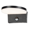 Rabalux - Udendørs LED væglampe med sensor LED/9W/230V 2700/4000/6500K IP54 sort