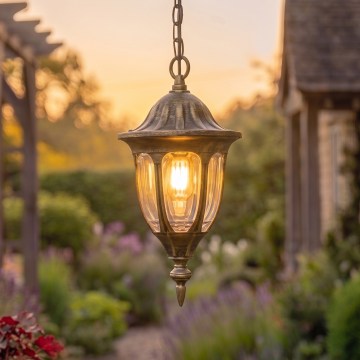 Rabalux - Udendørs loftlampe 1xE27/60W/230V IP43 guld/patina/sort