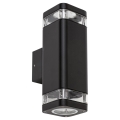 Rabalux - Udendørs væglampe 2xGU10/25W/230V IP44 sort