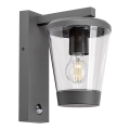 Rabalux - Udendørs væglampe med bevægelsessensor 1xE27/40W/230V IP44