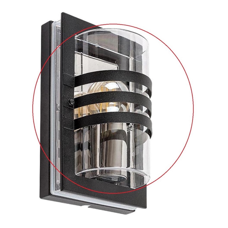 Rabalux - Udskiftningsglas E27 transparent