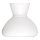 Rabalux - Udskiftningsglas til lysekrone E27 diameter 23,5 cm hvid