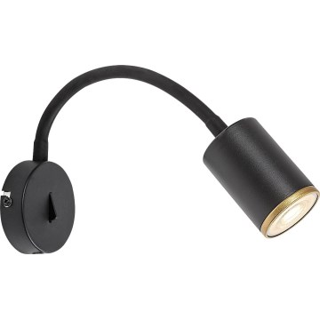 Rabalux - Væghængt spotlampe 1xGU10/15W/230V sort