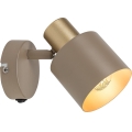 Rabalux - Væglampe med spot 1xE14/10W/230V, beige