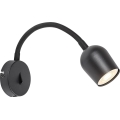 Rabalux - Væglampe med spot 1xGU10/15W/230V sort