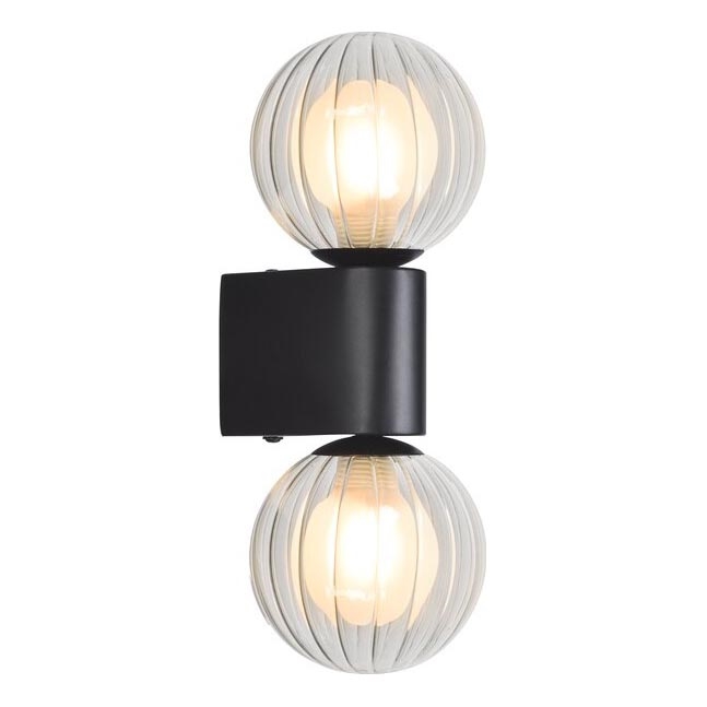Rabalux - Væglampe til badeværelse 2xG9/3,5W/230V IP44 sort