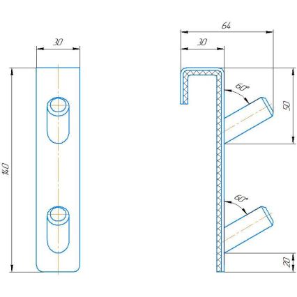 Radiatorkrog i rustfrit stål (INOX) - sort
