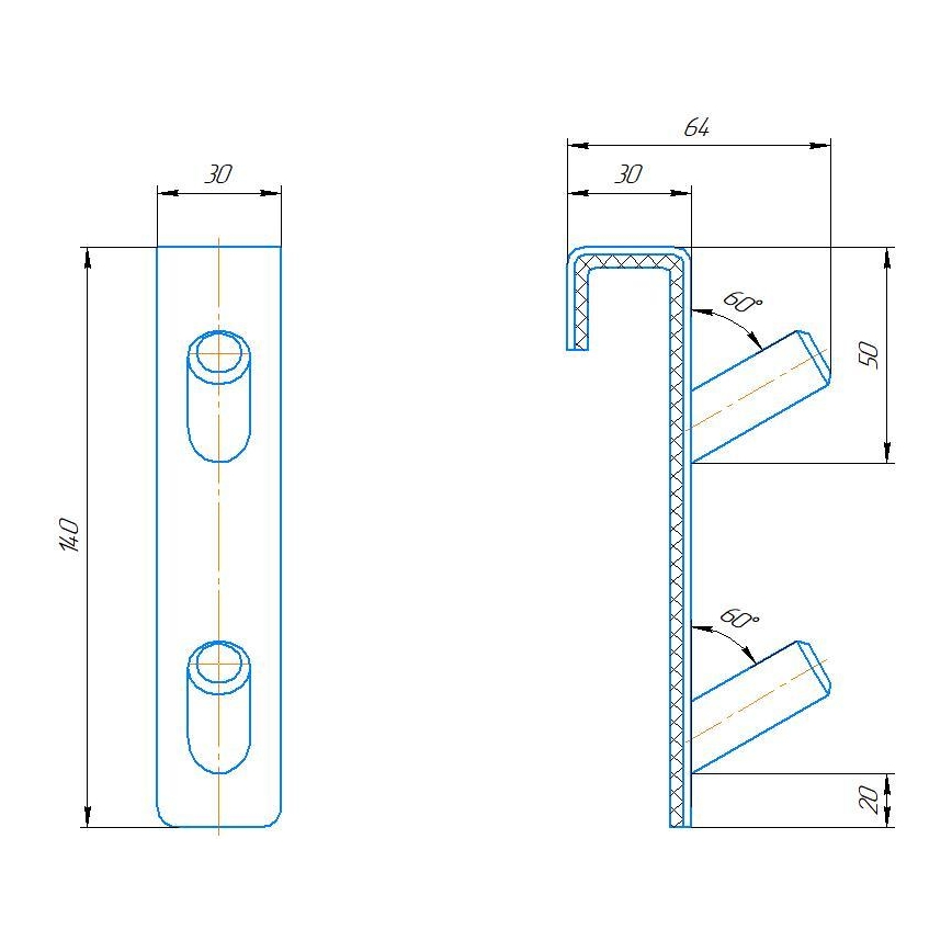 Radiatorkrog i rustfrit stål (INOX) - sort