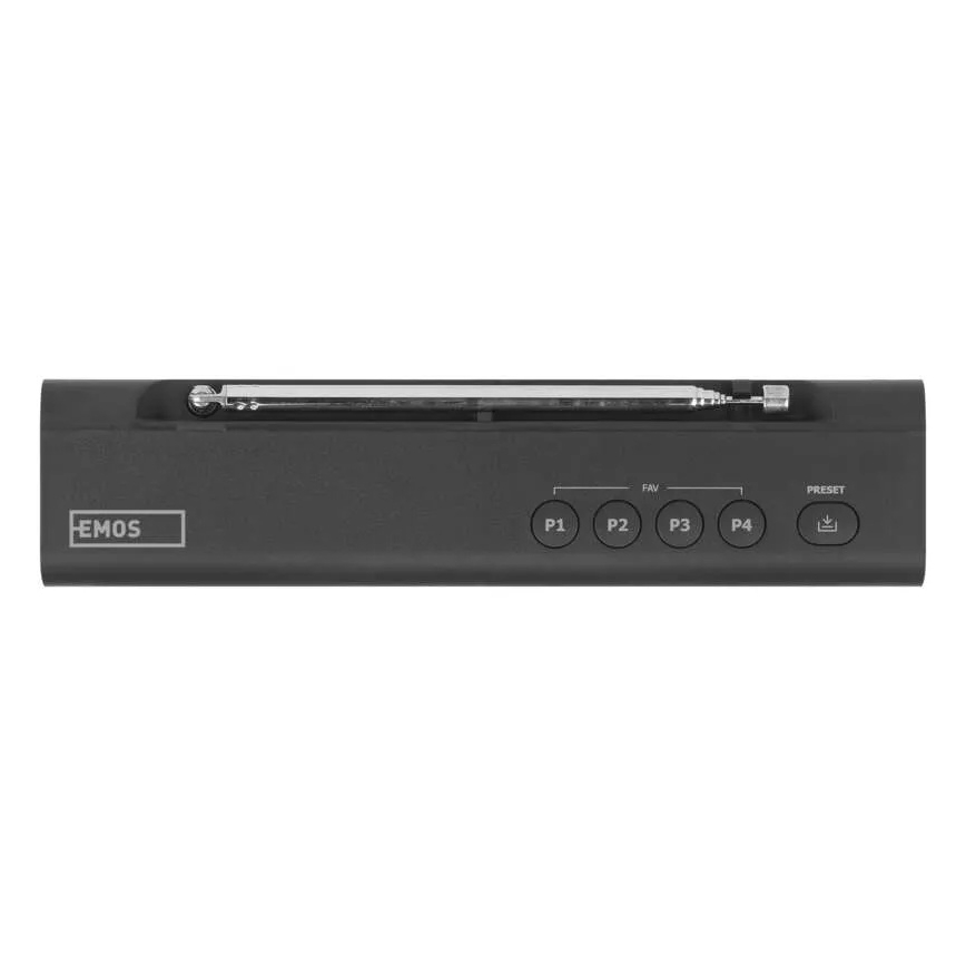 Radio DAB DAB+ FM 3W/5V/4xAA sort