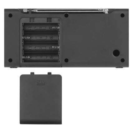 Radio DAB DAB+ FM 3W/5V/4xAA sort